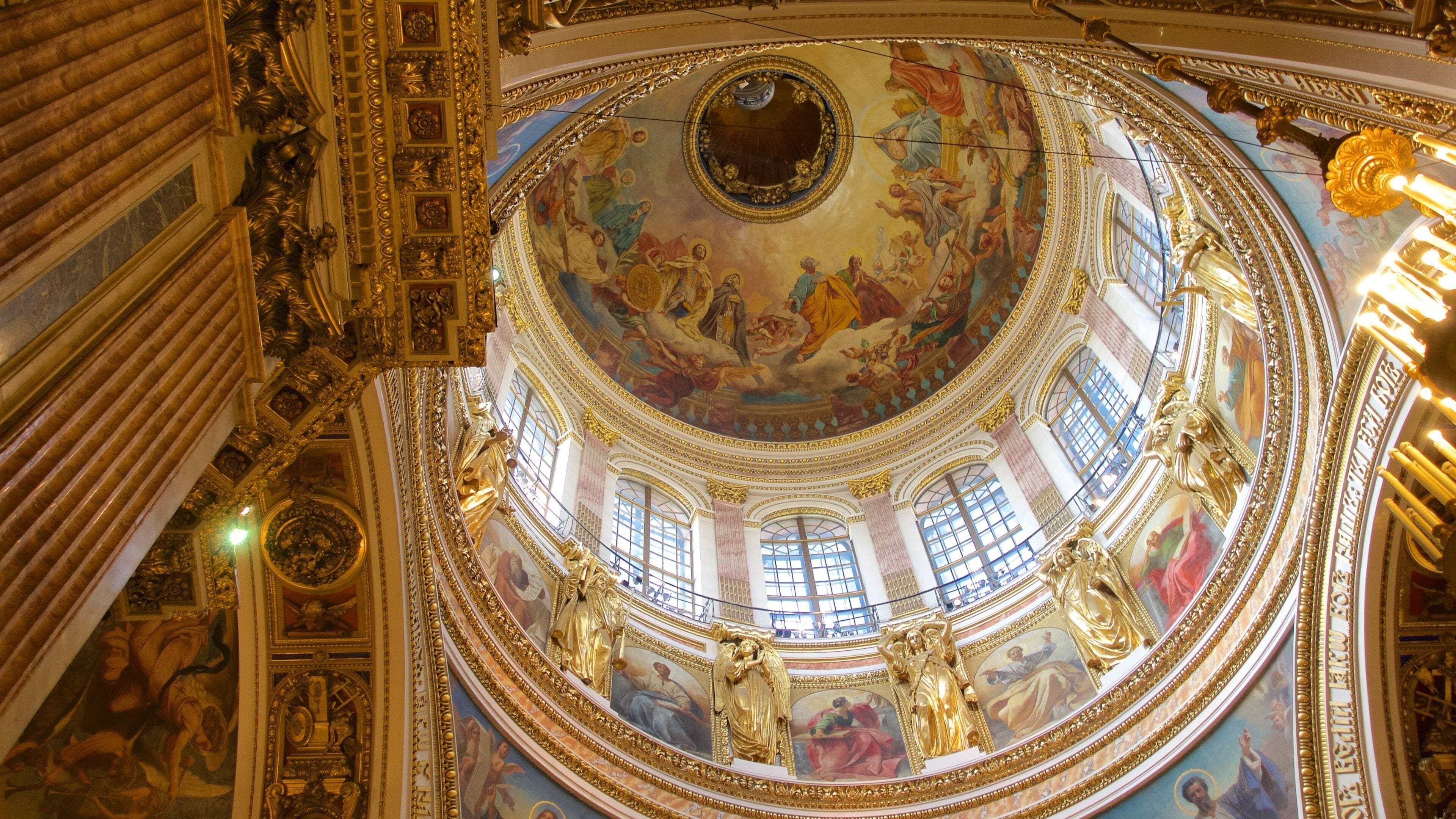 St. Isaac\'s Cathedral featuring heritage elements, interior views and art