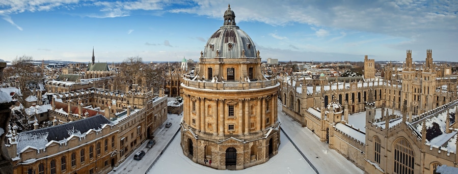 Panoramic view on the Radcliffe Camera and All Souls College