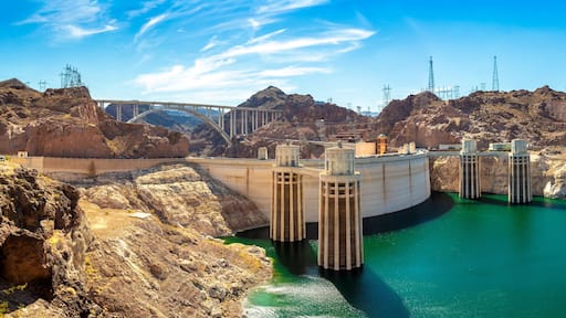 Hoover Dam in Colorado river