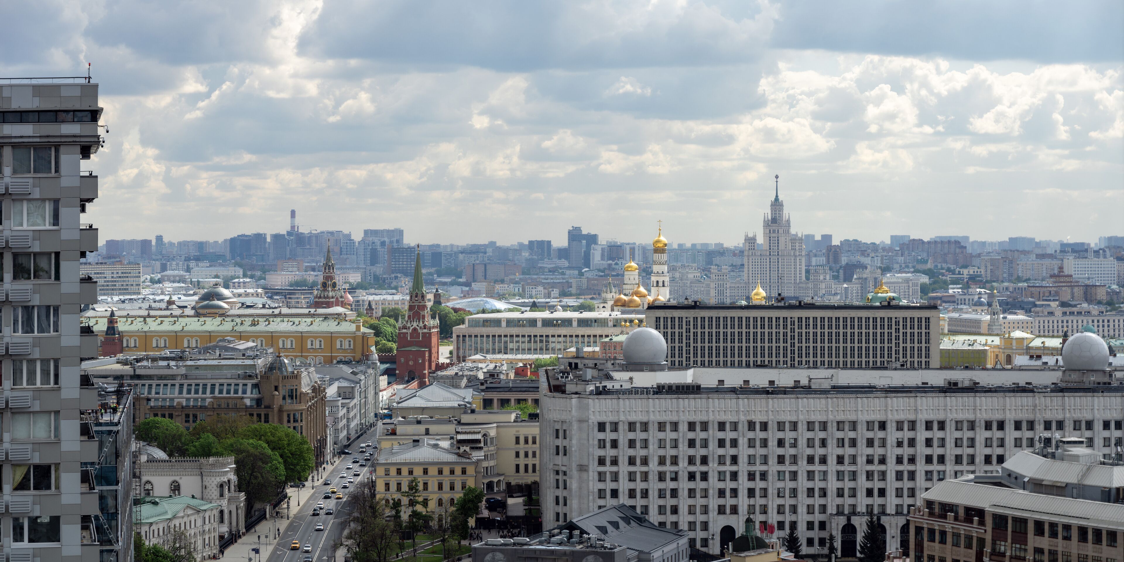 view of New Arbat in Moscow
