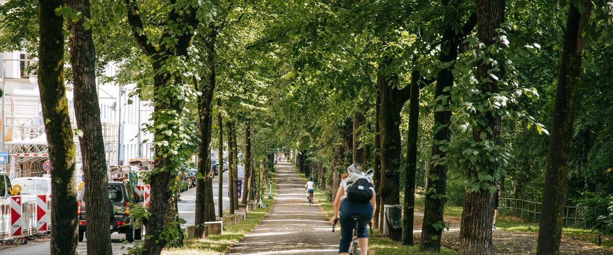 Isarvorstadt featuring cycling and a park as well as an individual femail