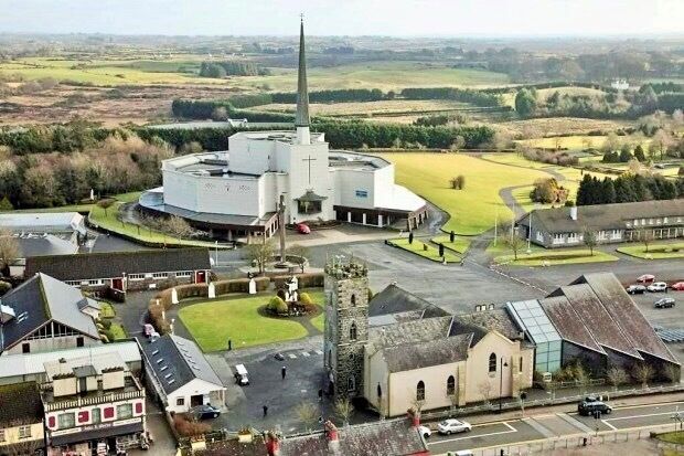 Pilgrimage to Knock 
 Knock Shrine in Knock, County Mayo is an international place of prayer and pilgrimage where over one and a half million people make their way every year. The story of Knock dates back to the 21st of August 1879 when fifteen people from the village witnessed an apparition of Our Lady, St Joseph, St John the Evangelist, an altar, cross and lamb. Following this miraculous event, numerous cures were reported, the first being that of Delia Gordon, a young girl from the neighbouring town of Claremorris who was cured of deafness. Since then pilgrims have come to Knock in search of healing, reconciliation and peace.