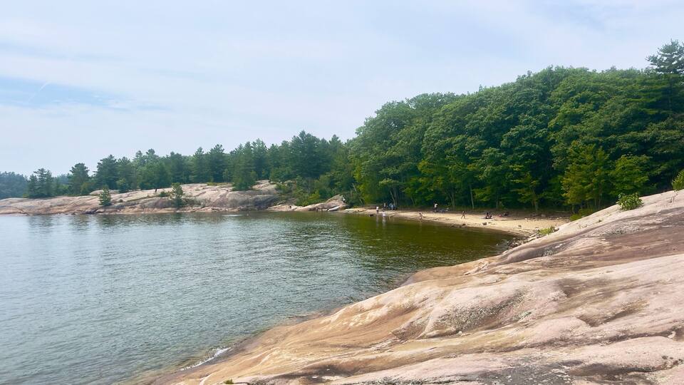 Beach in Killbear Provincial Park, georgian Bay Ontario Canada