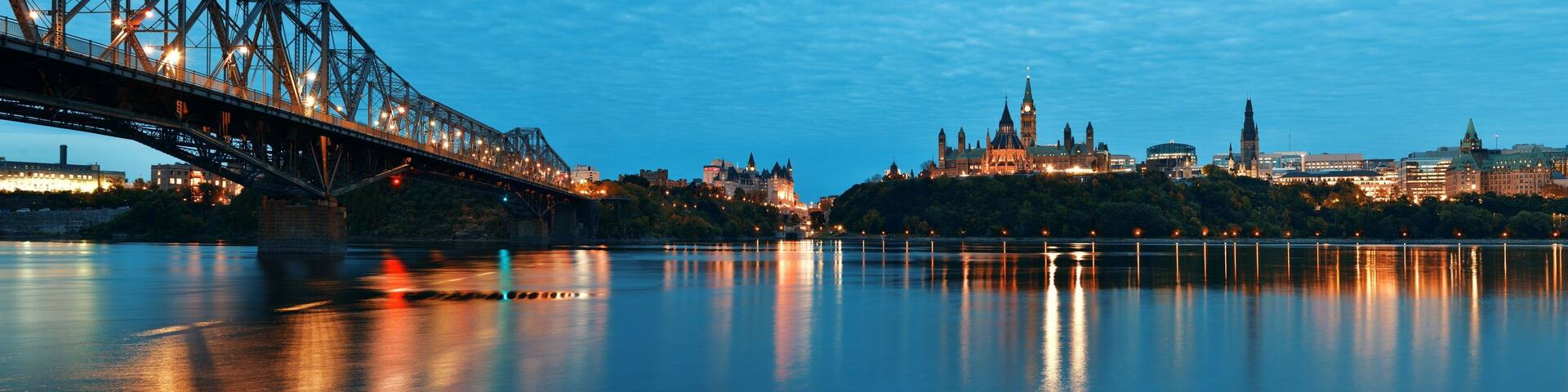 Parliament Hill Ottawa Canada at night