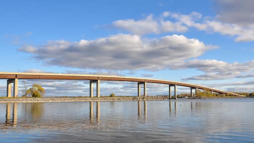 Bridge over the river in a cloudy day