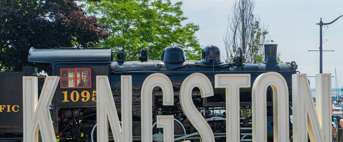 Kingston which includes railway items and signage