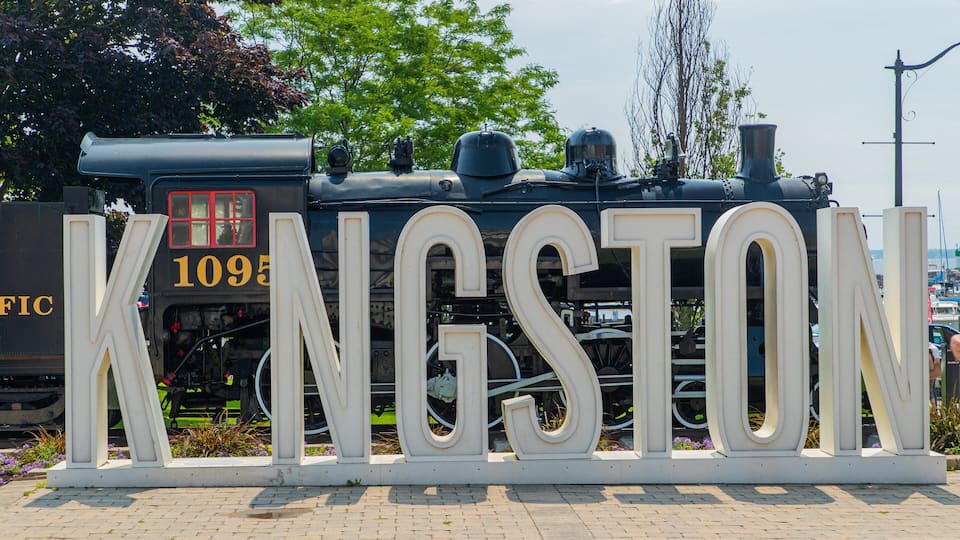 Kingston which includes railway items and signage