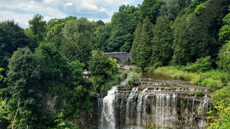 Waterfall views from the top!
