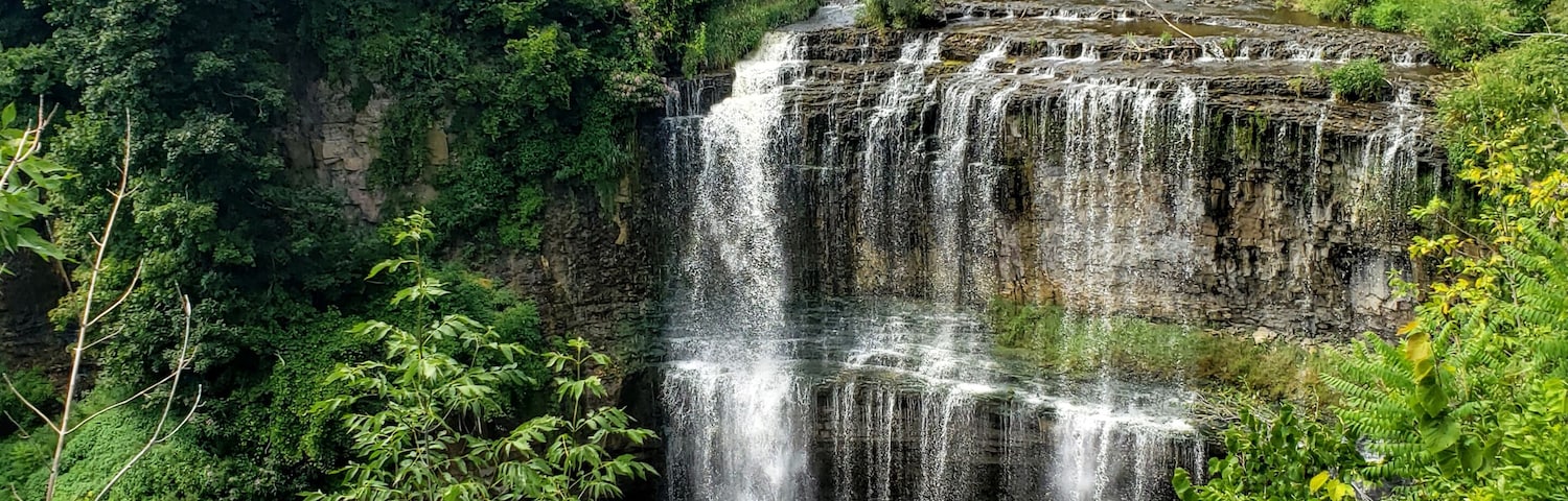 Waterfall views from the top!