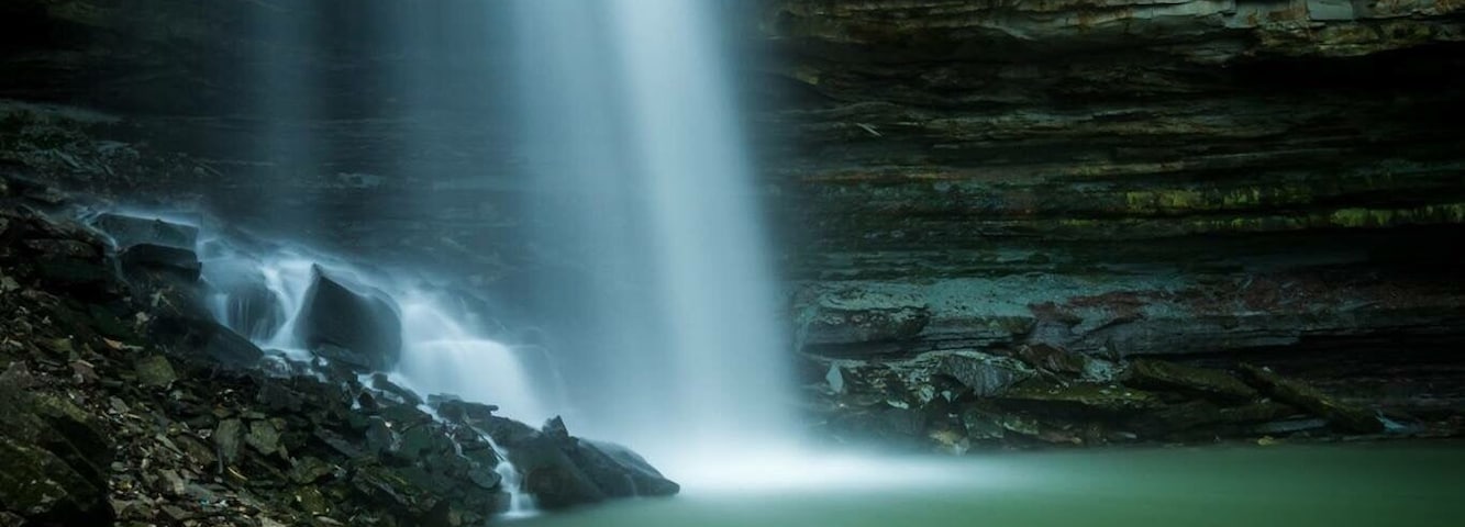 Chedoke Falls, Hamilton Ontario. One of 140 waterfalls in the city, and one of the hardest to get to.