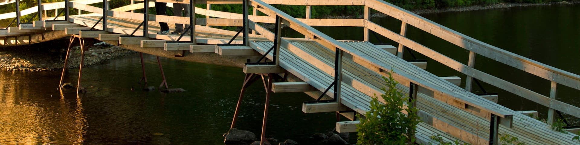 Bathurst featuring a bridge and a river or creek as well as a couple