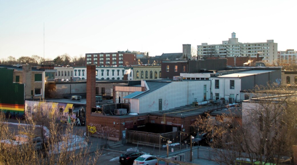 On top of the Hunter Street parking garage