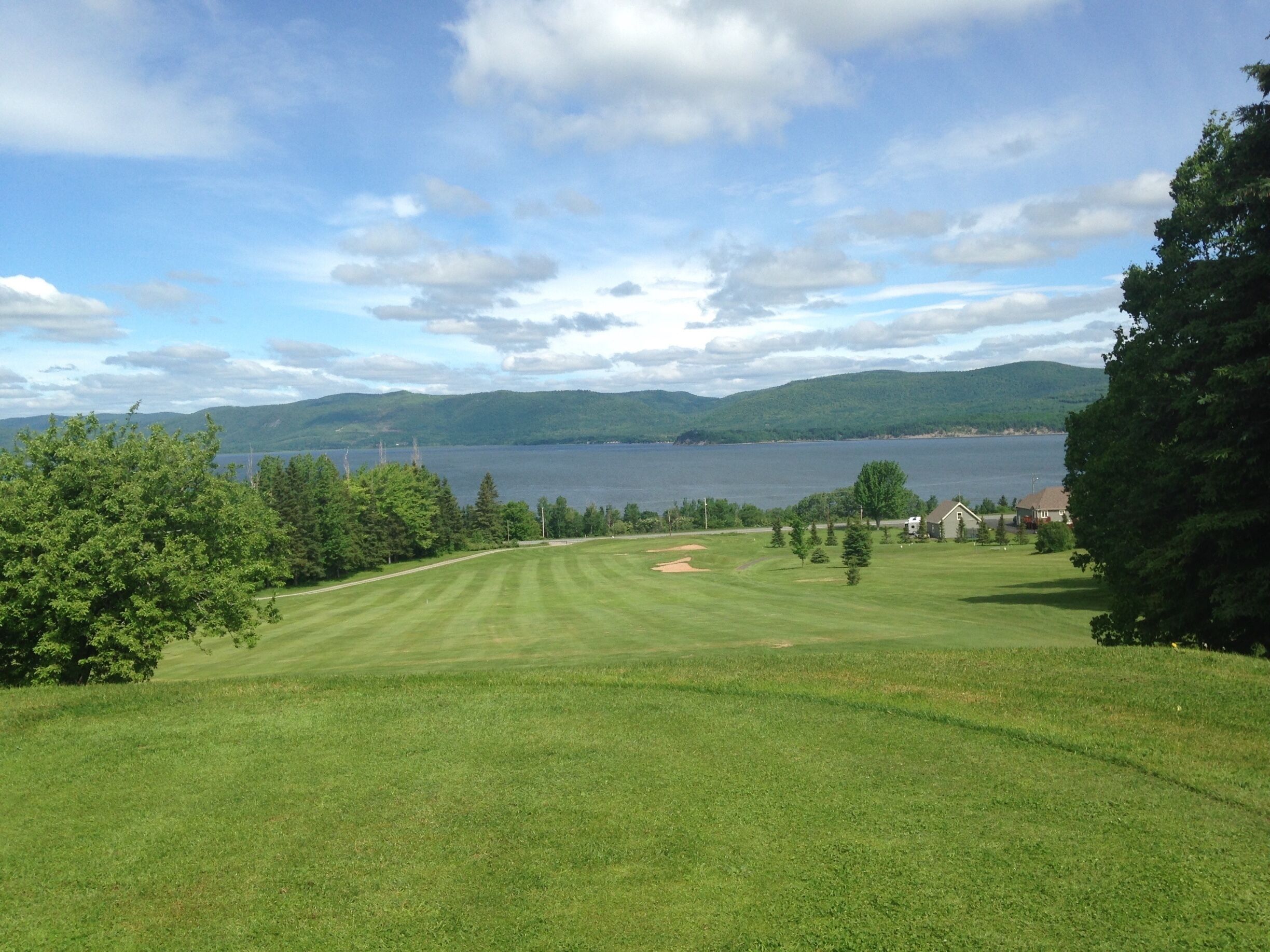 View of Restigouche River from New Brunswick towards Gaspé Coast (Quebec)
(July 2015)