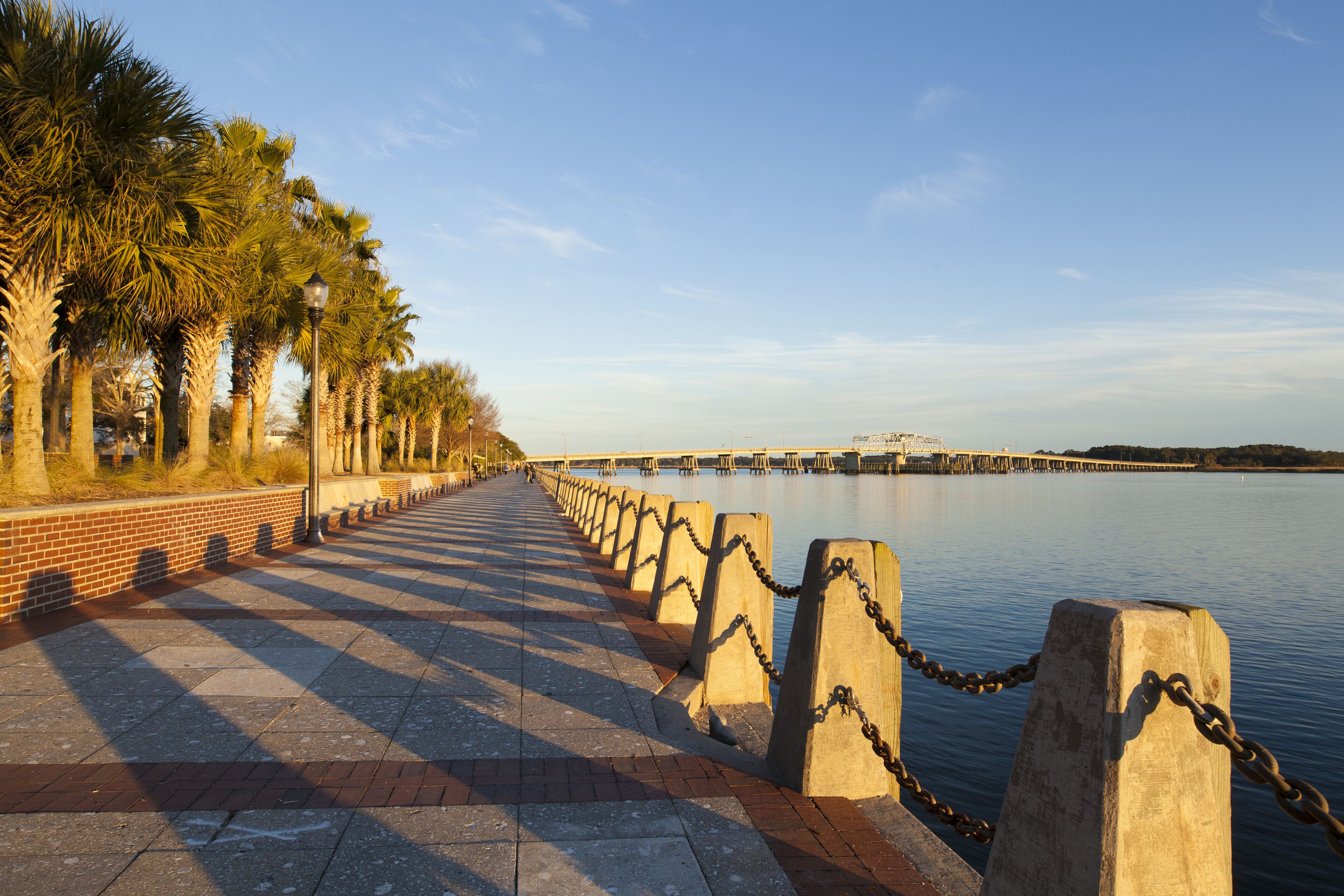 View of downtown waterfront of Beaufort, South Carolina at sunset; Shutterstock ID 372070033; Purchase Order: -