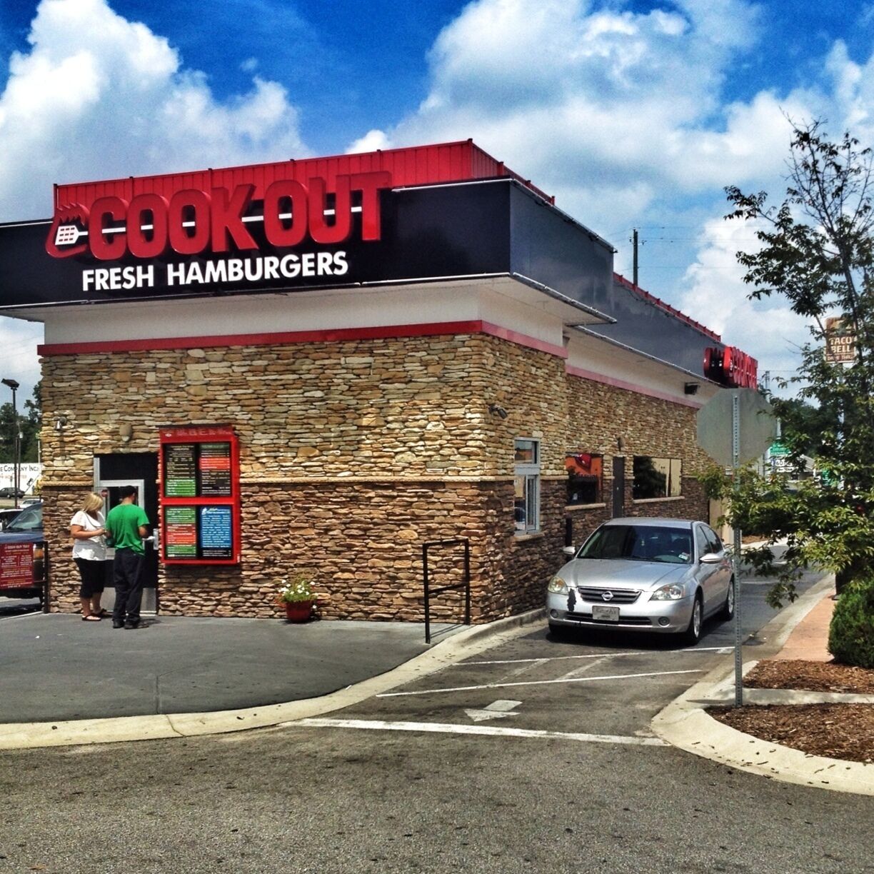 Ate here because we wanted something different from the regular fast food places. We have never been here but the employees help out with the ordering process. It's chicken burger was spectacular according to my sister I had the burger it was very fatty but in the end it did taste good. If your looking for something new and unique come and stop in. Oh yeah it's like a sonic- drive thru only.