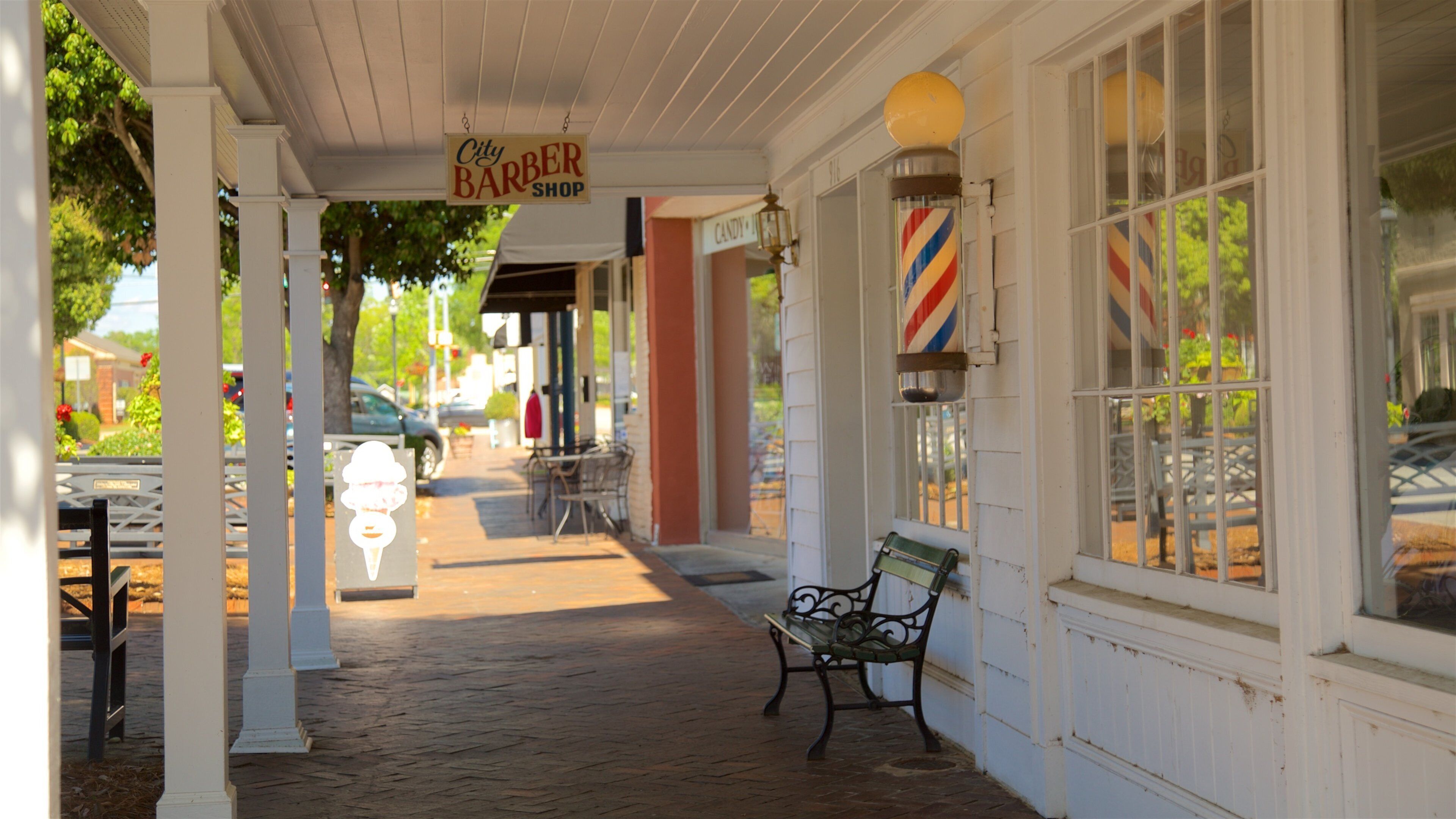 Perry showing a small town or village and signage