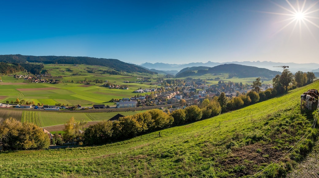 view over Konolfingen in Emmental