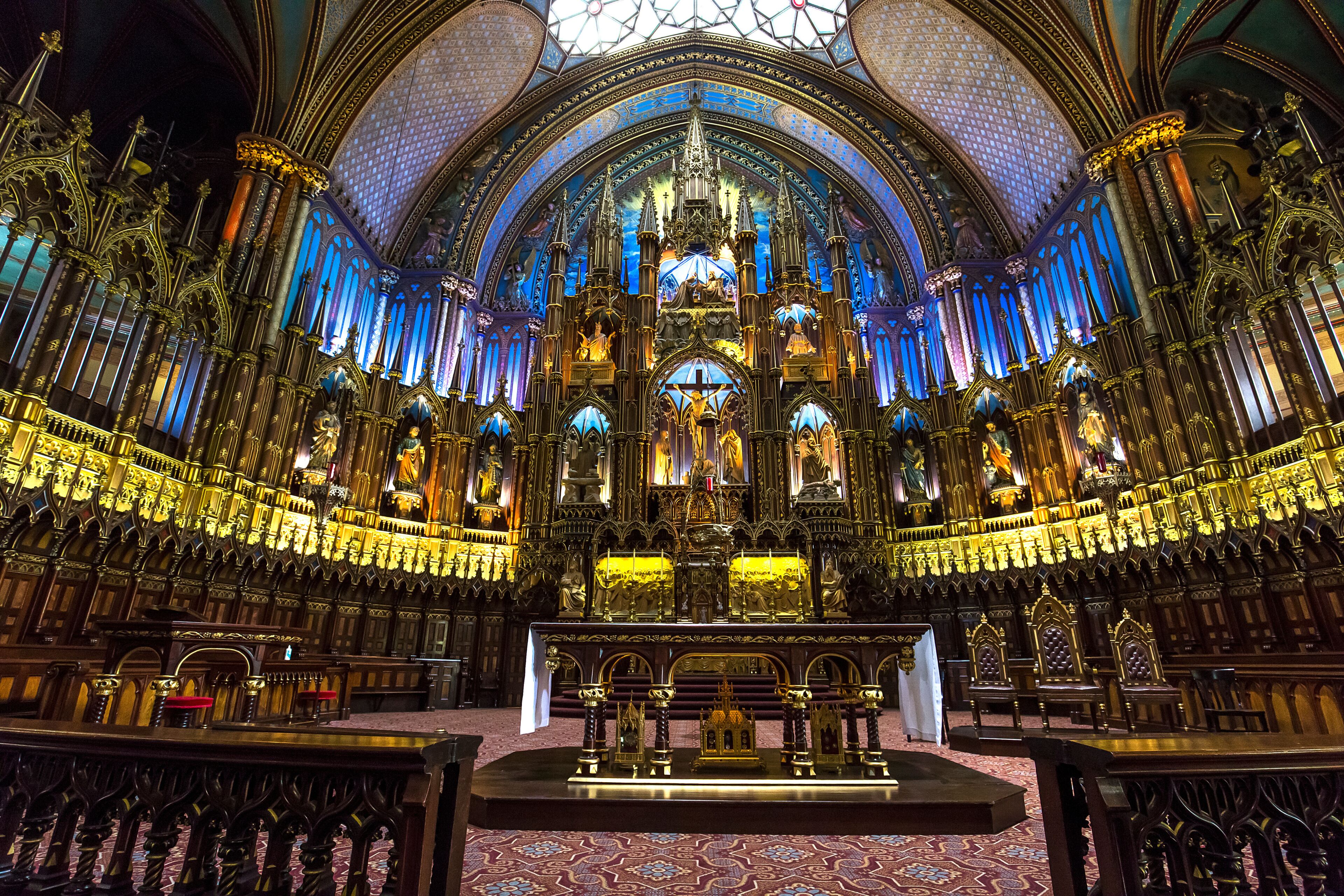 Notre Dame basilica, Montreal, Quebec, Canada