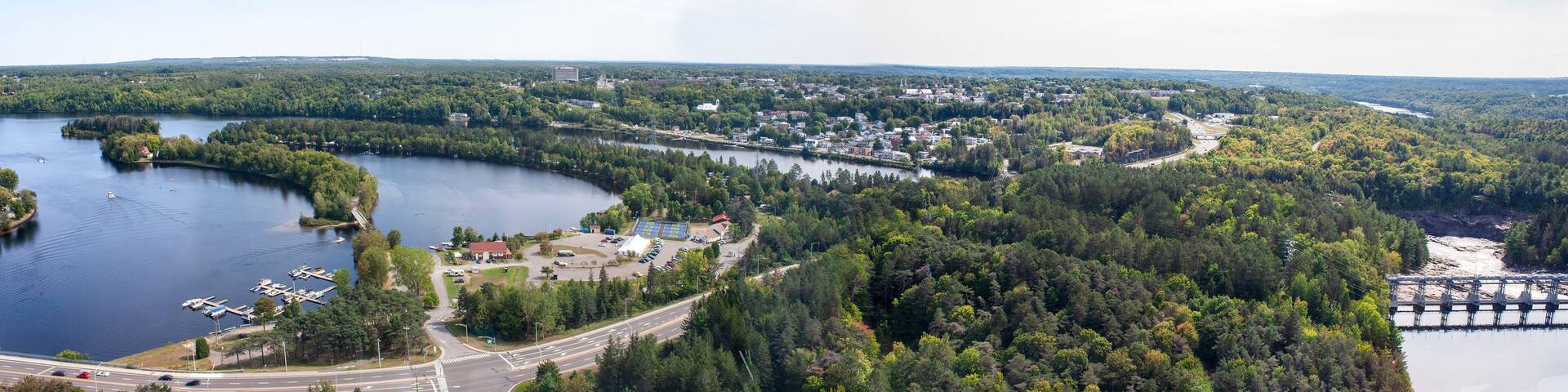 Aerial View of Shawinigan from La Cite de l'Energie