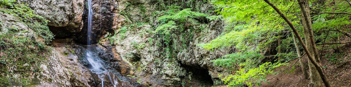 Waterfall in Georgia mountains near Atlanta