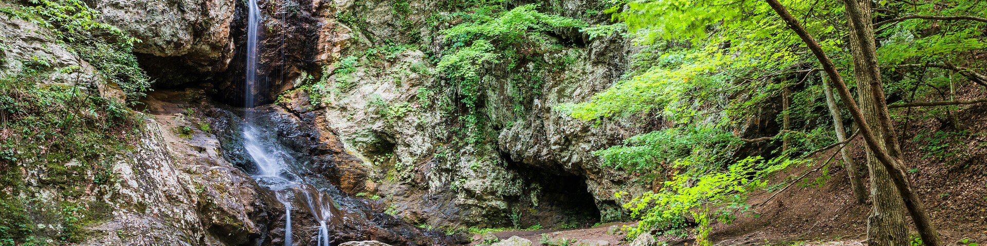 Waterfall in Georgia mountains near Atlanta