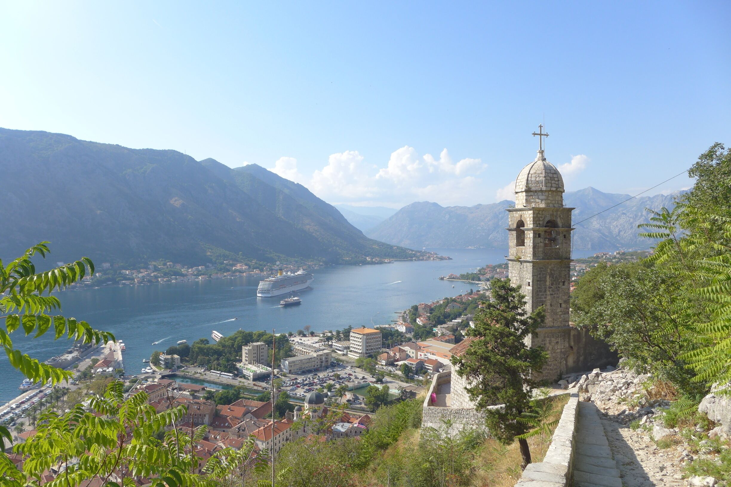 The view of Kotor Bay and Old Town.