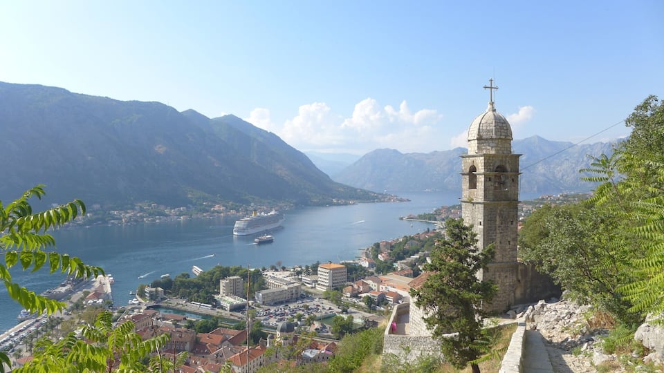 The view of Kotor Bay and Old Town.