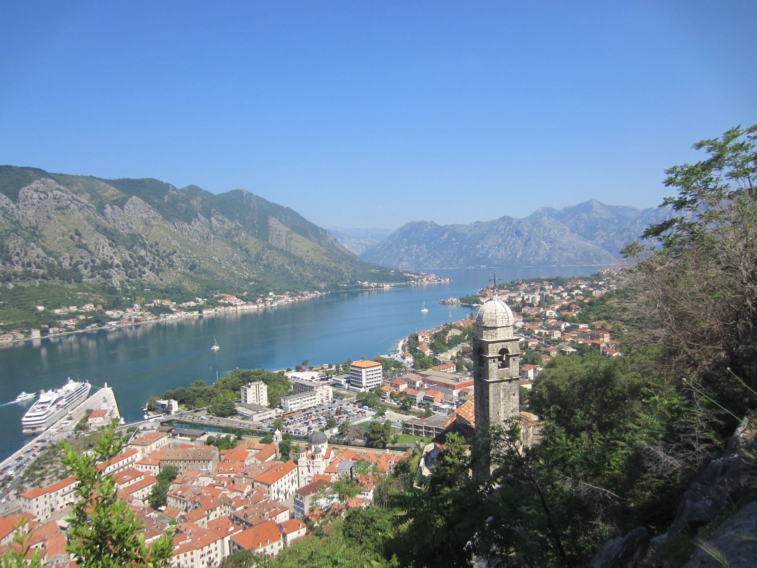Great hike up the hill in Kotor.  All of the Balkan countries had stunning natural beauty 