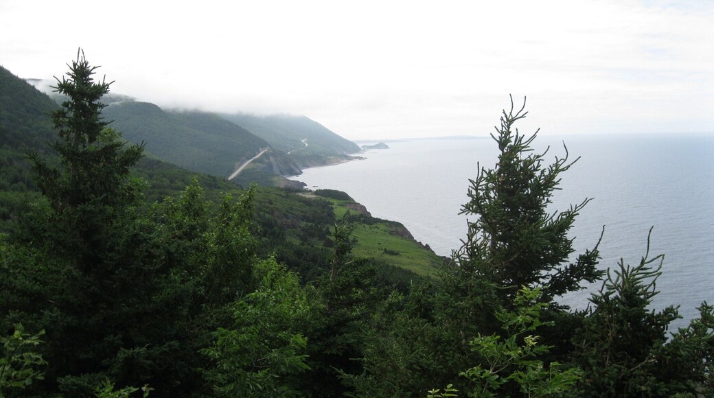 View of the Cabot Trail, Breton Island, NS. A breathtaking drive.