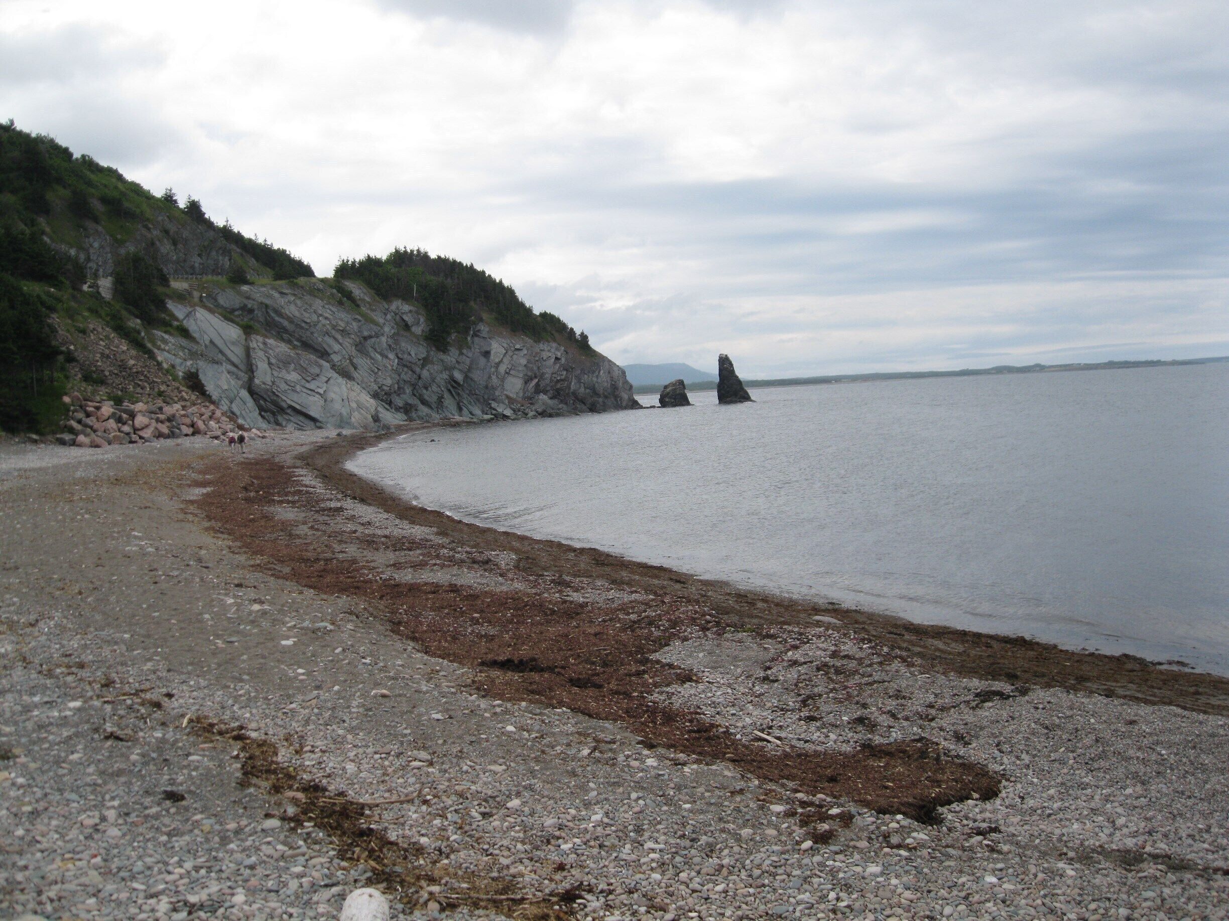 A typical beach along the Cabot Trail.