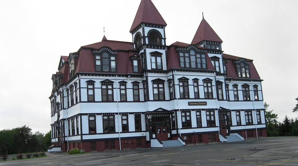 Ornate school building in this historic city.
