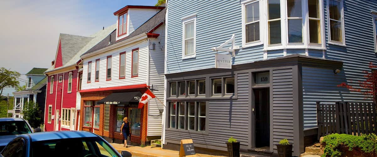 Lunenburg mostrando una casa y escenas urbanas