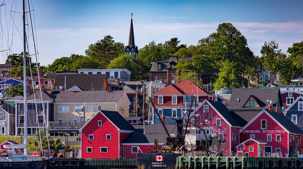 View of Lunenburg, NS from the Harbor.