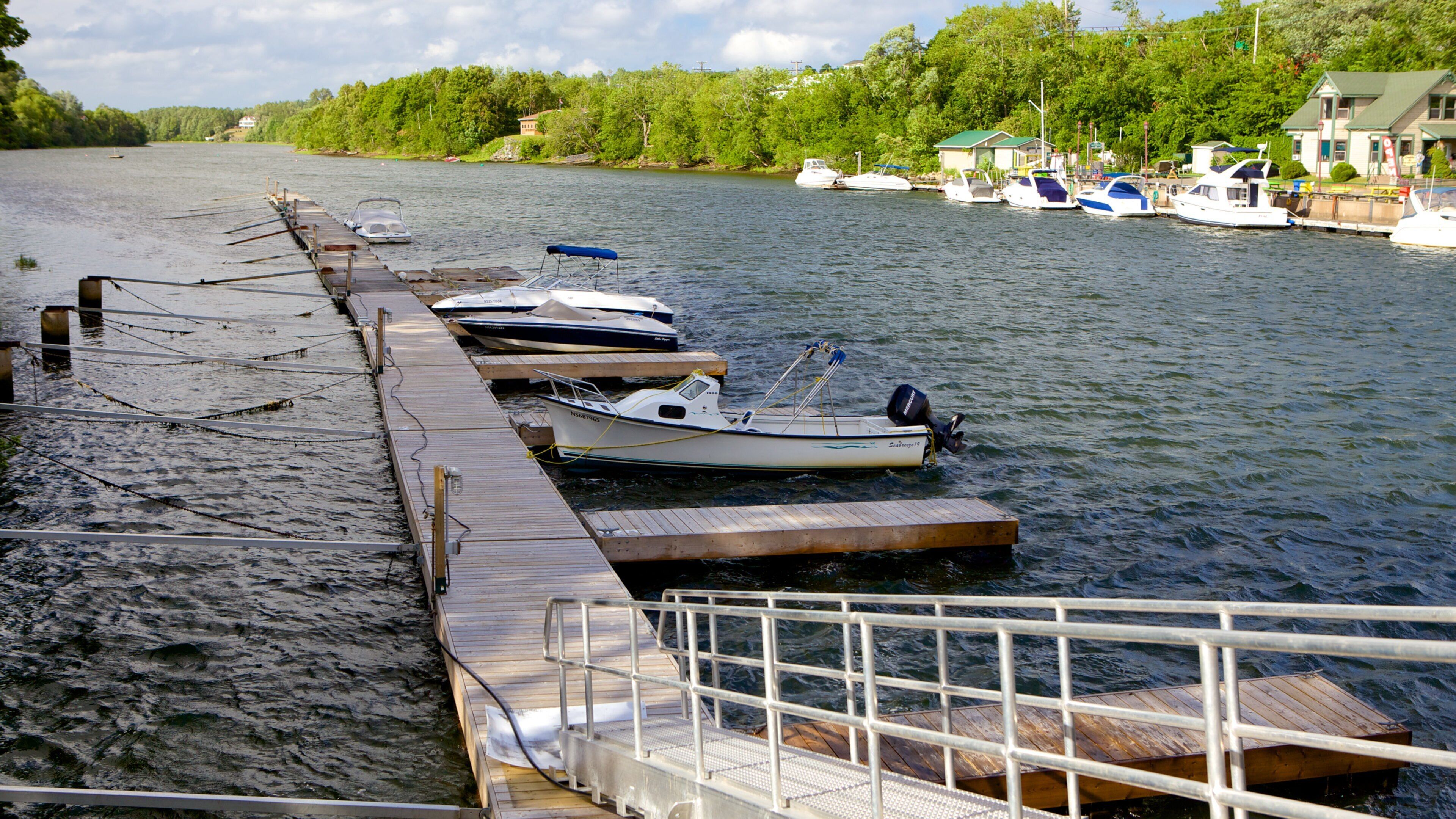 New Glasgow which includes a bay or harbor and landscape views