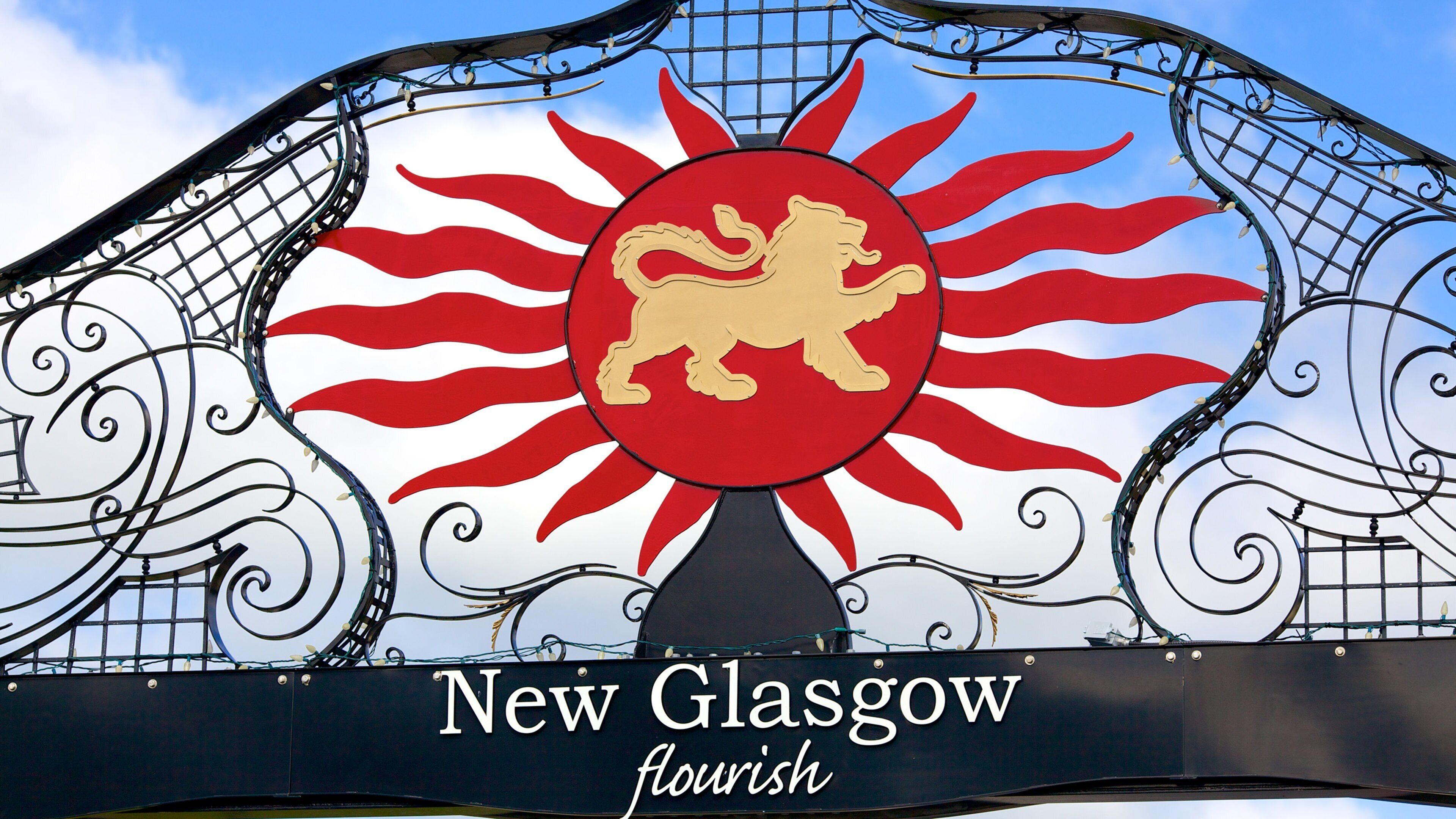 New Glasgow which includes signage