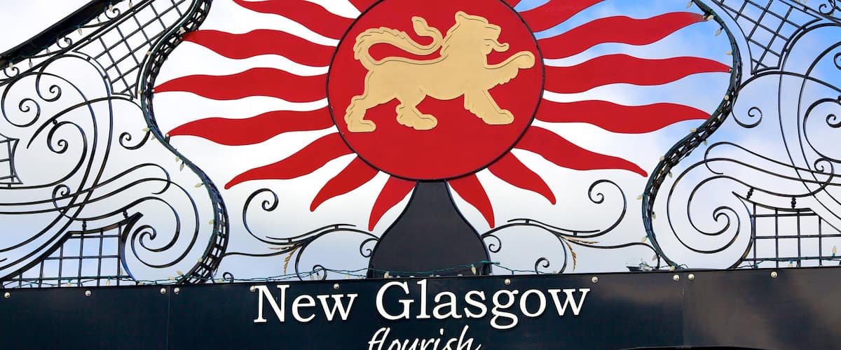 New Glasgow welches beinhaltet Beschilderung