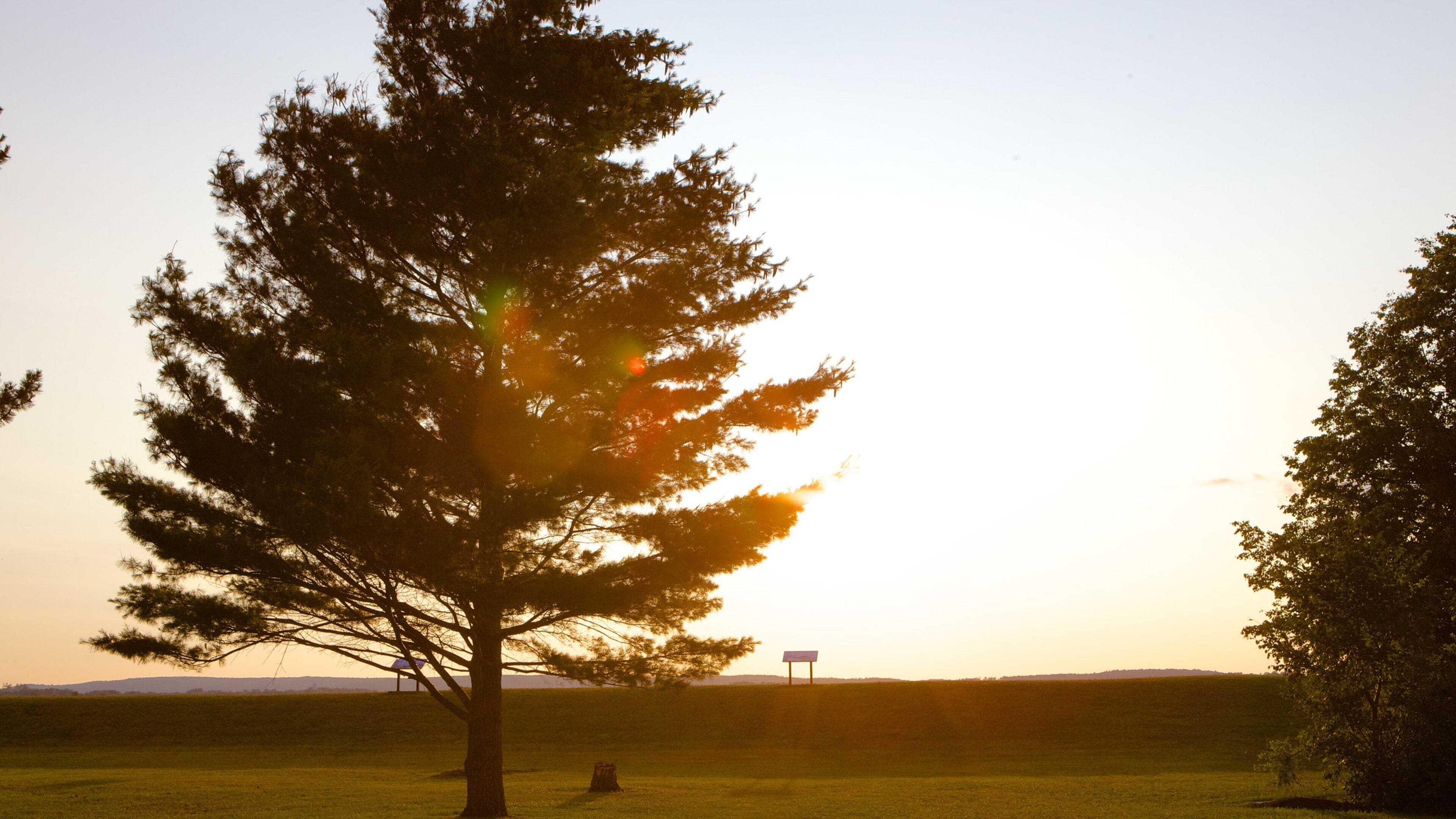 Wolfville which includes a sunset