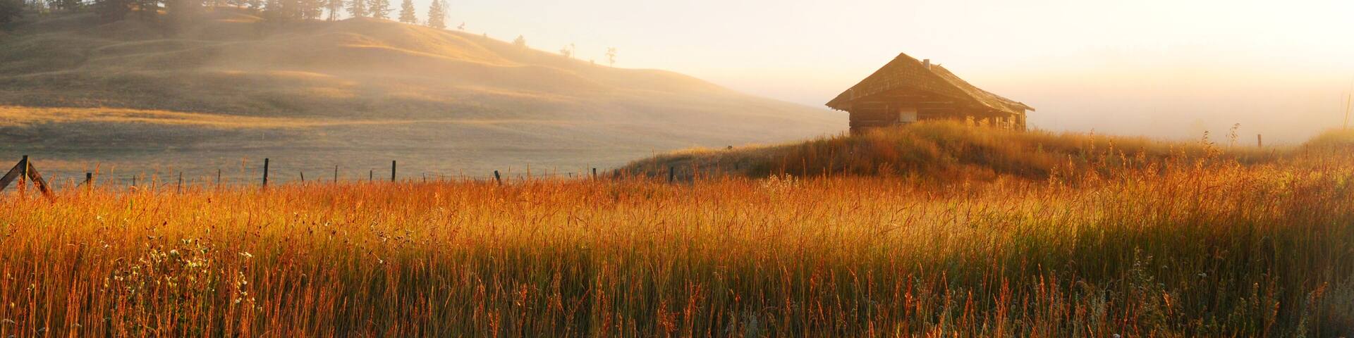 Barn at dawn - 100 Mile House, Canada