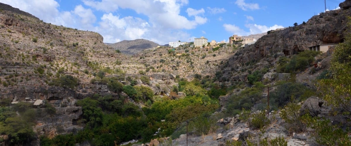 Nature in a strange harmony in the Oman mountains