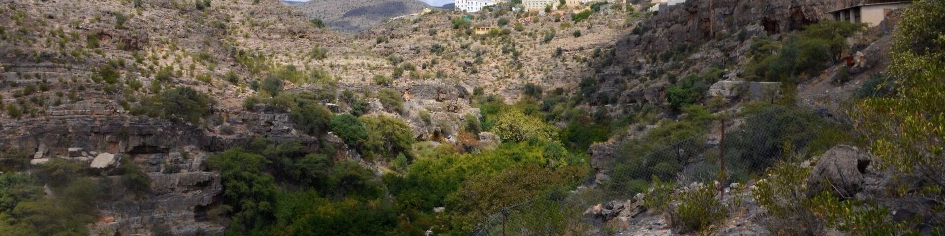 Nature in a strange harmony in the Oman mountains