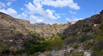 Nature in a strange harmony in the Oman mountains