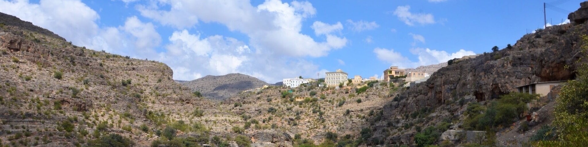 Nature in a strange harmony in the Oman mountains