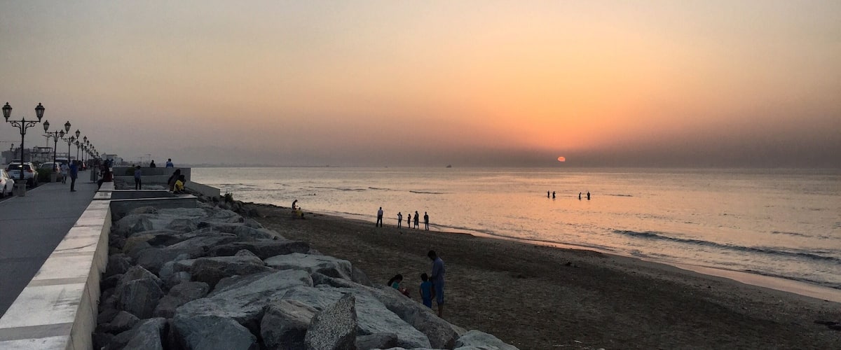 Sunset at Qurum beach