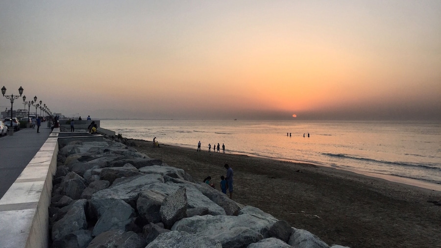 Sunset at Qurum beach