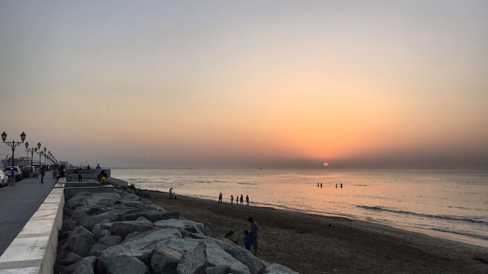 Sunset at Qurum beach
