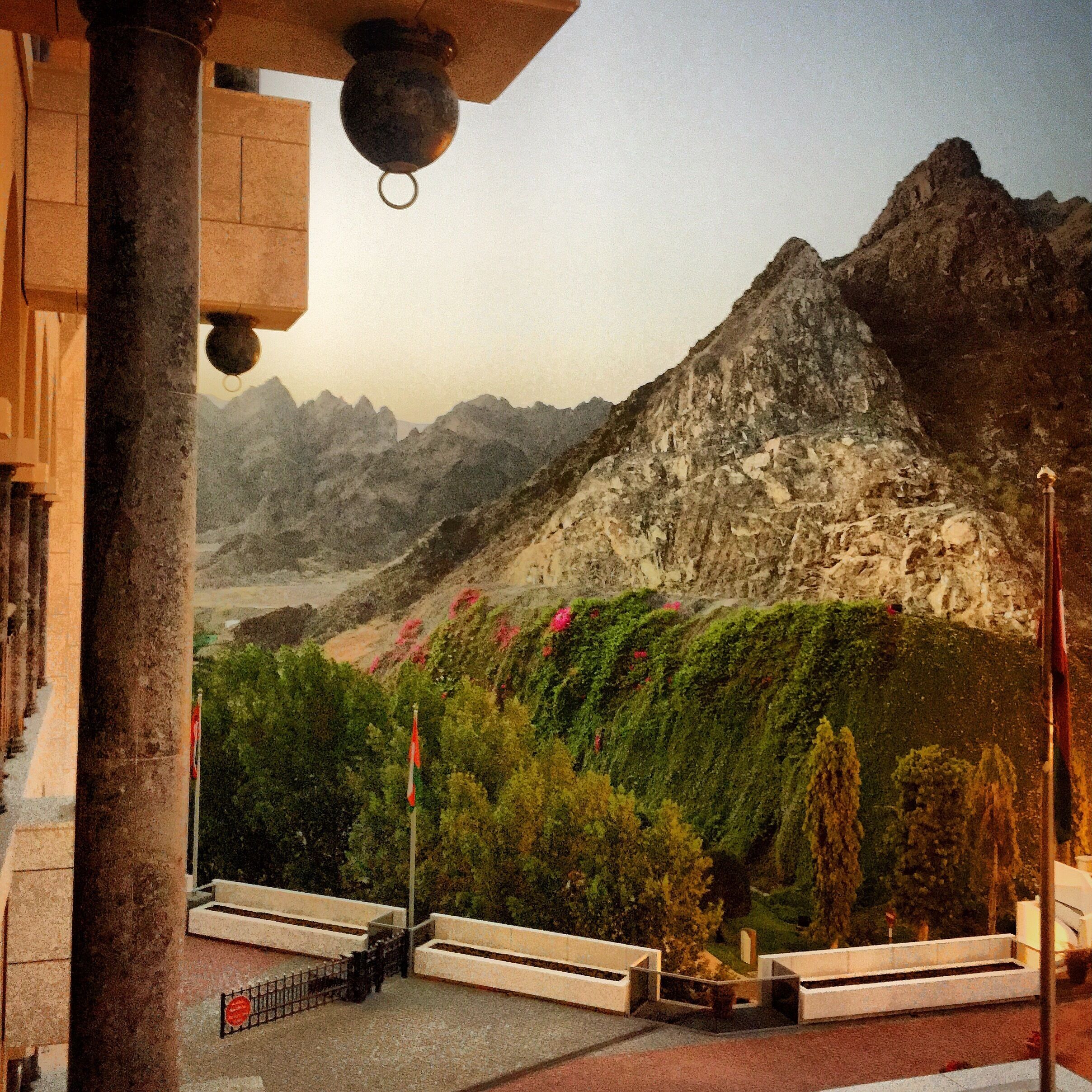 Checked in late last night. This was the view to my left from my balcony this morning. 