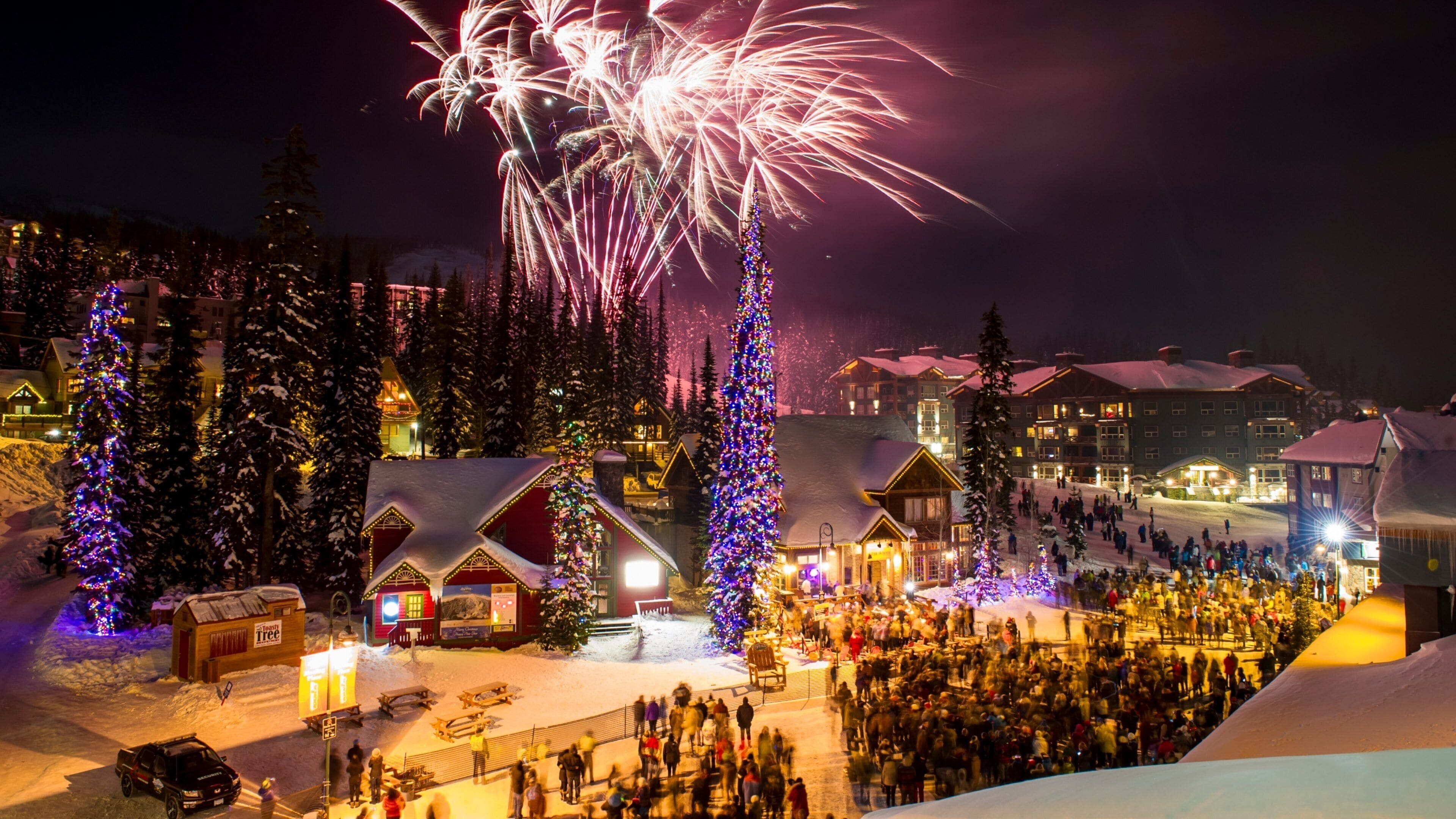 ビッグ ホワイト スキー リゾート フィーチャー 夜景 と ナイトライフ