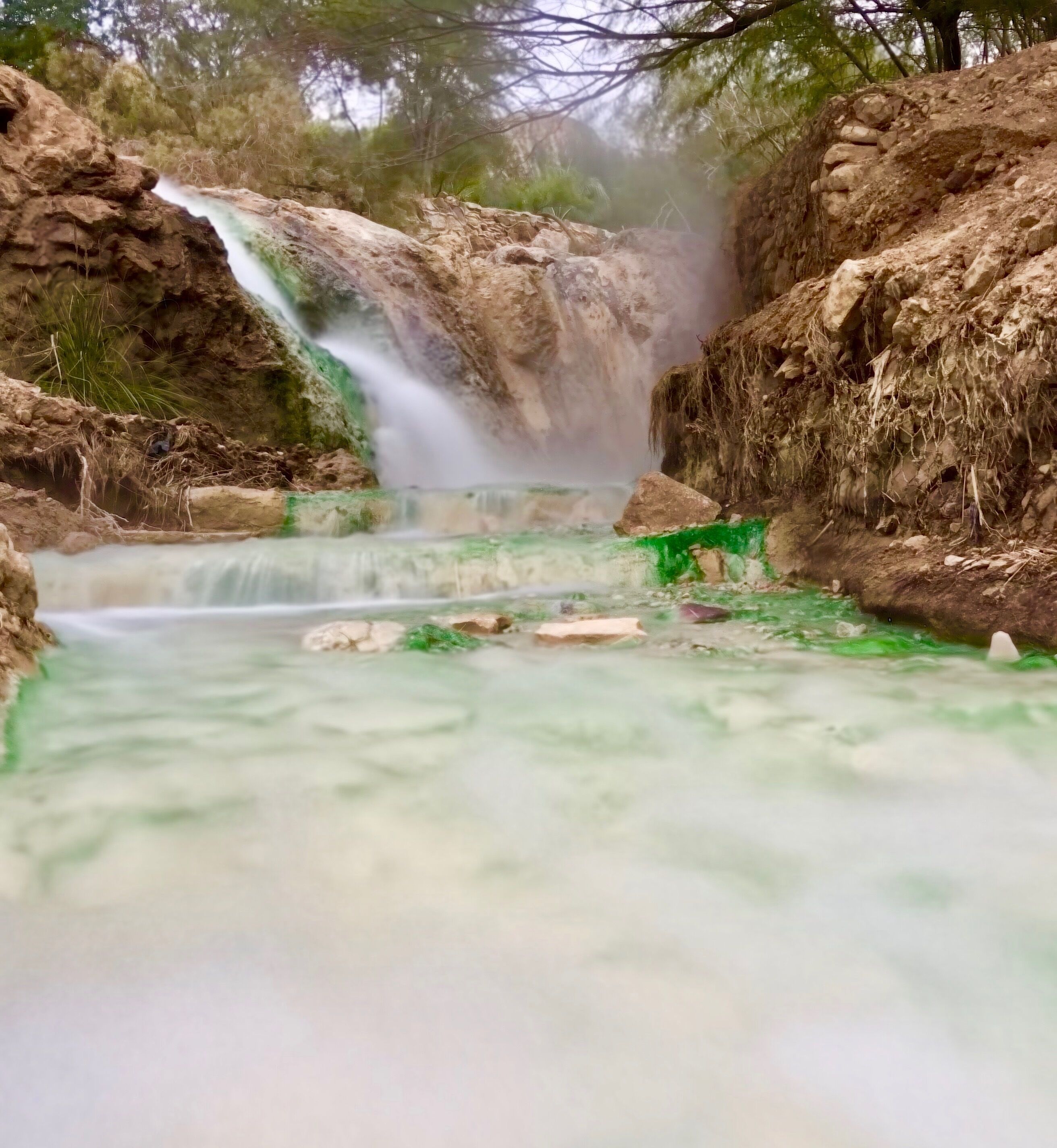 Relaxing place to enjoy hot spring In a secluded place in Jordan. However, majority of the public hot spring was destroyed by heavy flood 2 months ago, and only one small hot spring is open when we were here in end Nov 2018