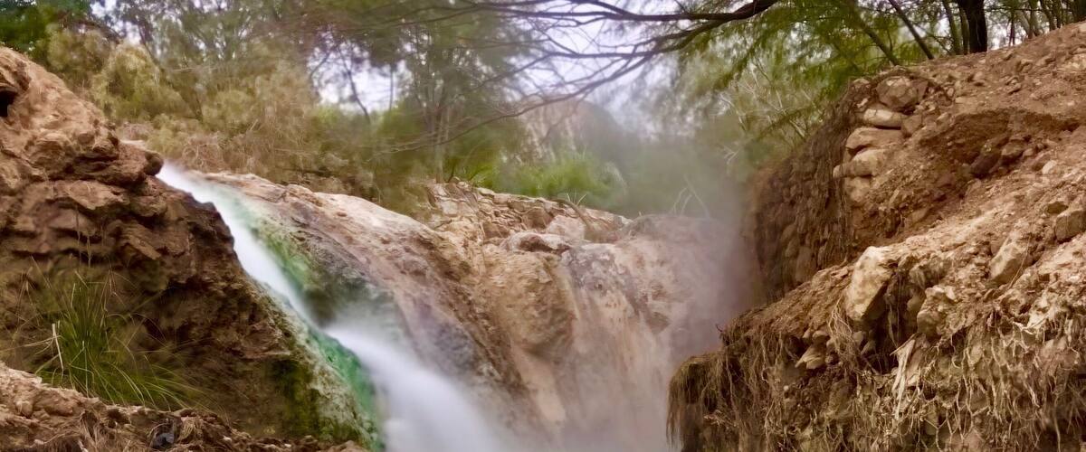 Relaxing place to enjoy hot spring In a secluded place in Jordan. However, majority of the public hot spring was destroyed by heavy flood 2 months ago, and only one small hot spring is open when we were here in end Nov 2018