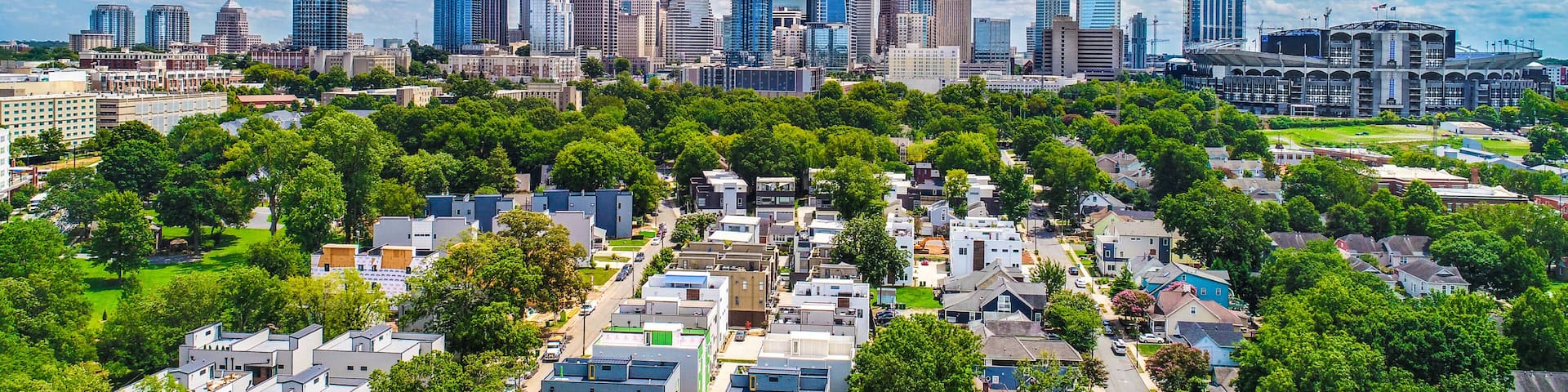 Downtown Charlotte, North Carolina, USA Skyline Aerial
